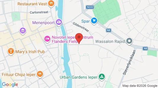 Apartments for rent i Ieper - kort over placeringen