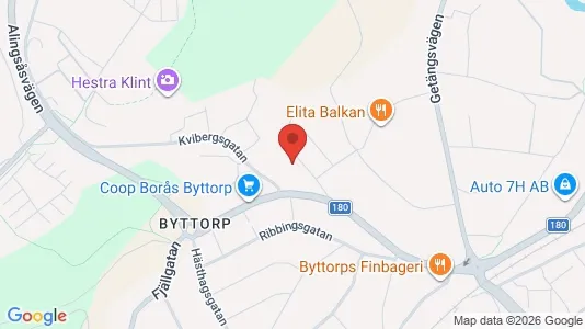 Apartments for rent i Borås - kort over placeringen