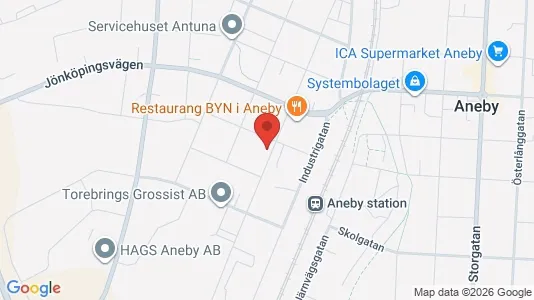 Apartments for rent i Aneby - kort over placeringen