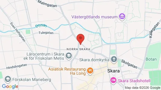 Apartments for rent i Skara - kort over placeringen