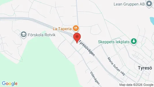 Apartments for rent i Tyresö - kort over placeringen