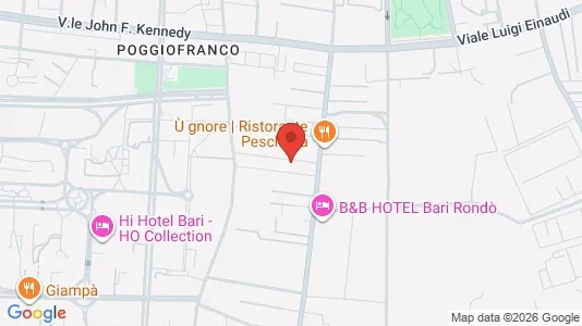 Apartments for rent i Bari - kort over placeringen