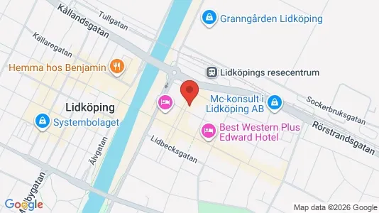 Apartments for rent i Lidköping - kort over placeringen