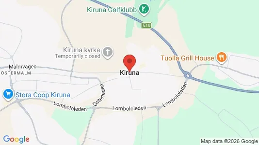 Houses for rent i Kiruna - kort over placeringen