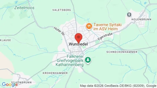Apartments for rent i Wunsiedel im Fichtelgebirge - kort over placeringen