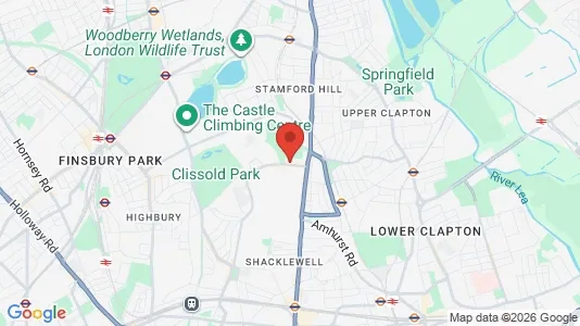 Houses for rent i London N16 - kort over placeringen