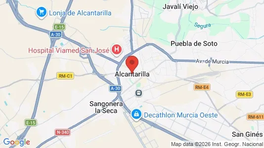 Houses for rent i Alcantarilla - kort over placeringen
