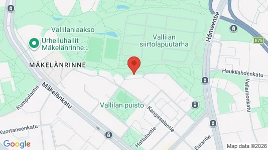 Rooms for rent i Helsinki Keskinen - kort over placeringen