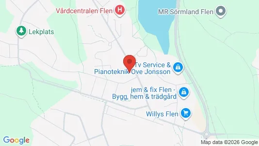 Apartments for rent i Flen - kort over placeringen
