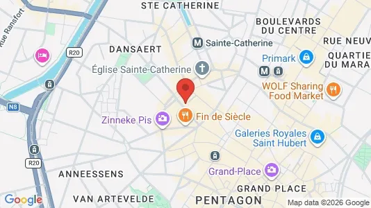 Apartments for rent i Stad Brussel - kort over placeringen