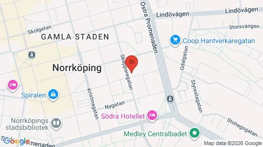 Apartments for rent i Norrköping - kort over placeringen