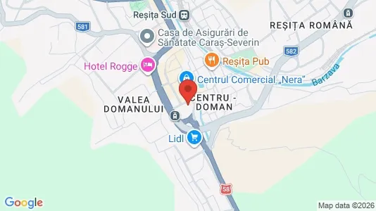 Apartments for rent i Reşiţa - kort over placeringen