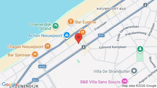 Apartments for rent i Nieuwpoort - kort over placeringen