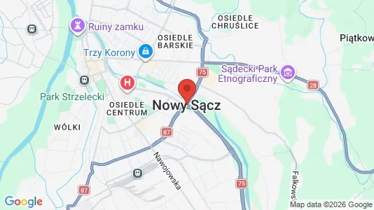 Apartments for rent in Nowy Sącz - Photo from Google Street View