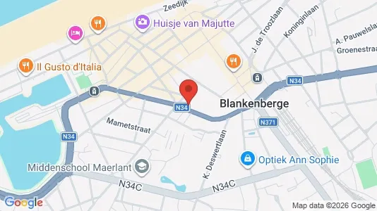 Apartments for rent i Blankenberge - kort over placeringen