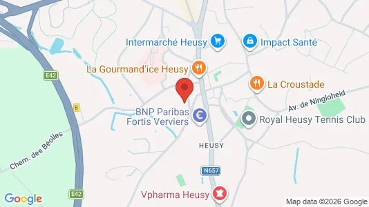 Apartments for rent i Verviers - kort over placeringen
