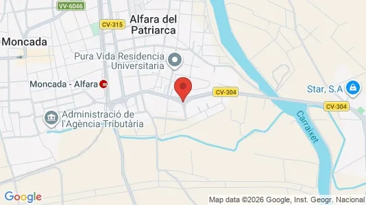 Rooms for rent i Alfara del Patriarca - kort over placeringen