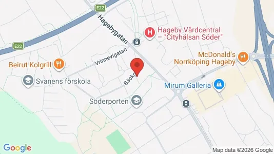 Apartments for rent i Norrköping - kort over placeringen