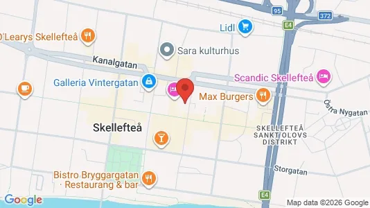 Apartments for rent i Skellefteå - kort over placeringen