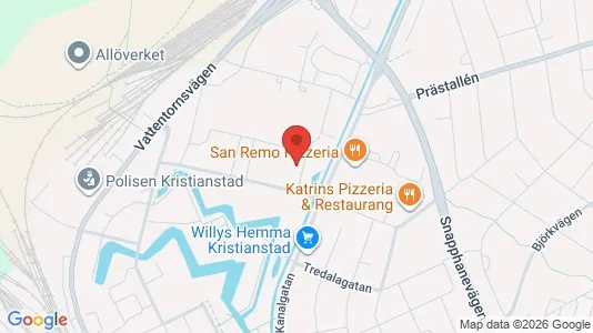 Apartments for rent i Kristianstad - kort over placeringen