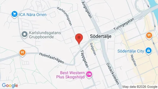 Apartments for rent i Södertälje - kort over placeringen