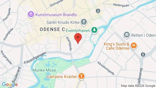 Apartments for rent i Odense C - kort over placeringen