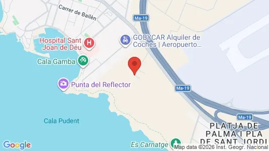 Apartments for rent i Palma de Mallorca - kort over placeringen