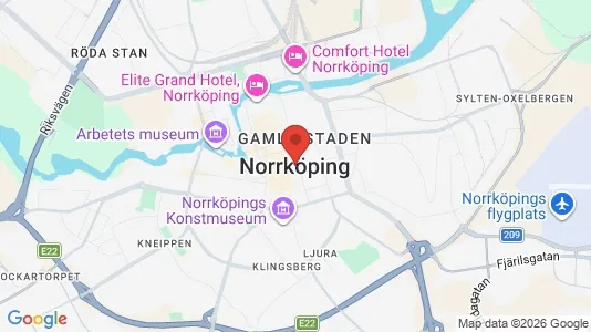 Apartments for rent i Norrköping - kort over placeringen