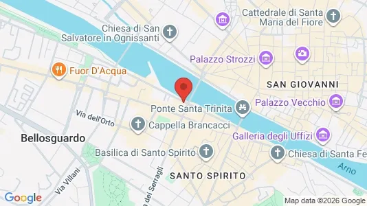 Apartments for rent i Florence - kort over placeringen