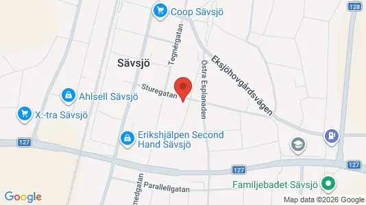Apartments for rent i Sävsjö - kort over placeringen