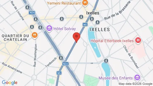 Apartments for rent i Brussels Elsene - kort over placeringen