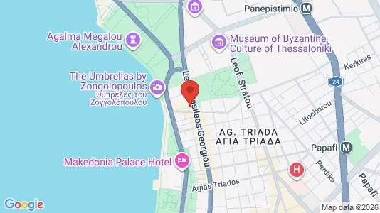 Apartments for rent i Thessaloniki - kort over placeringen