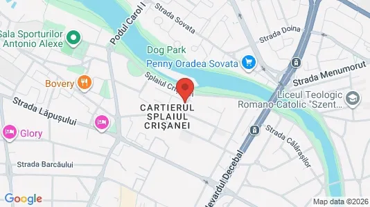 Apartments for rent i Oradea - kort over placeringen