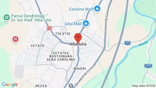 Houses for rent i Alba Iulia - kort over placeringen