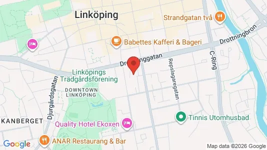 Apartments for rent i Linköping - kort over placeringen