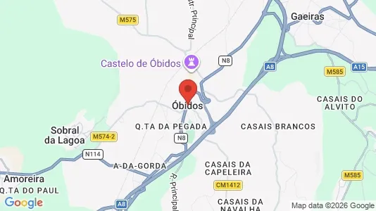 Apartments for rent i Óbidos - kort over placeringen