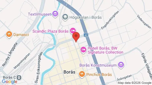 Apartments for rent i Borås - kort over placeringen