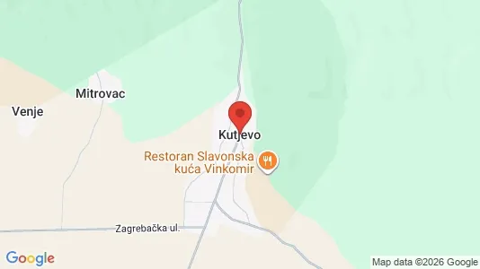 Apartments for rent i Kutjevo - kort over placeringen