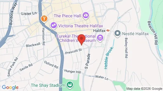 Apartments for rent i Halifax - West Yorkshire - kort over placeringen