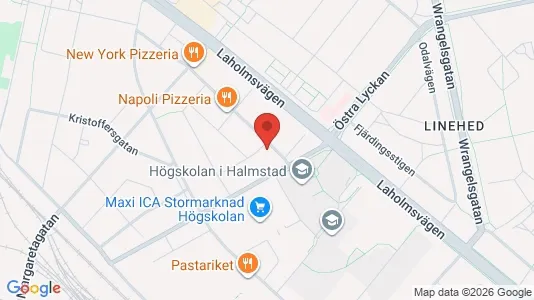 Apartments for rent i Halmstad - kort over placeringen