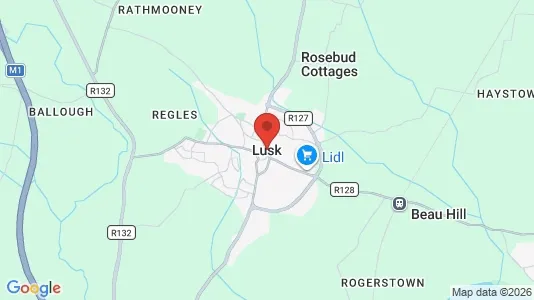 Apartments for rent i Lusk - kort over placeringen