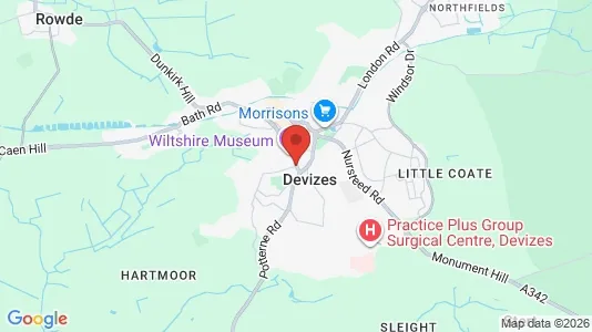 Houses for rent i Devizes - Wiltshire - kort over placeringen