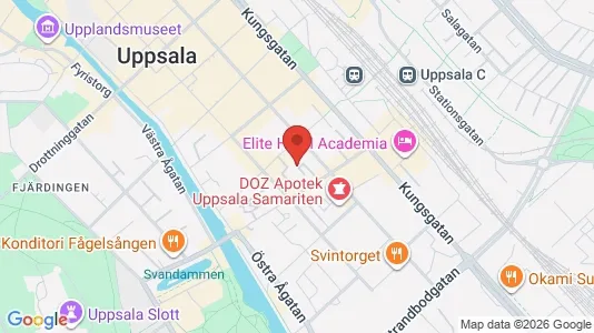 Apartments for rent i Uppsala - kort over placeringen