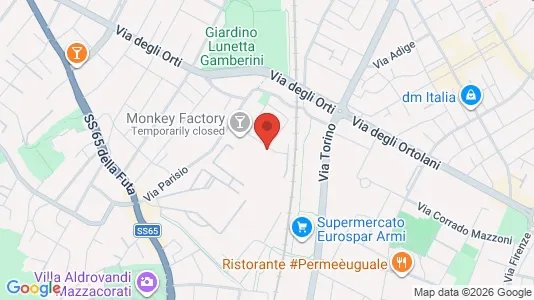 Rooms for rent i Bologna - kort over placeringen