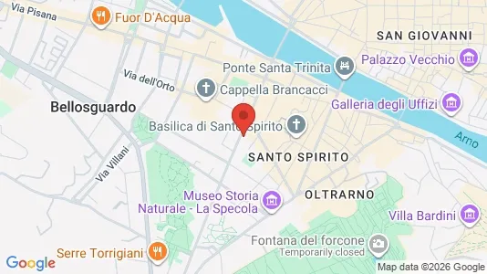 Apartments for rent i Florence - kort over placeringen