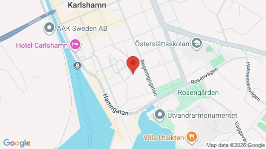 Apartments for rent i Karlshamn - kort over placeringen