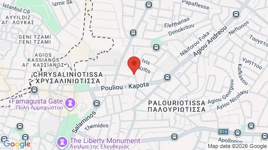 Apartments for rent i Nicosia Lefkosia - kort over placeringen