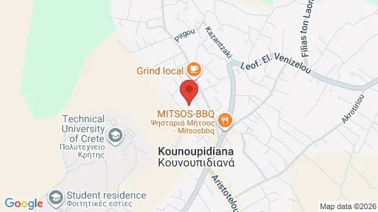 Apartments for rent i Chania - kort over placeringen