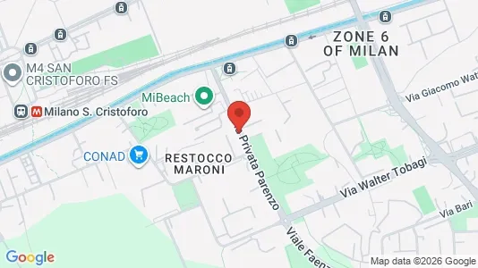 Rooms for rent i Milano Zona 6 - Barona, Lorenteggio - kort over placeringen