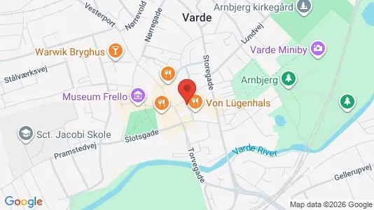 Apartments for rent i Varde - kort over placeringen